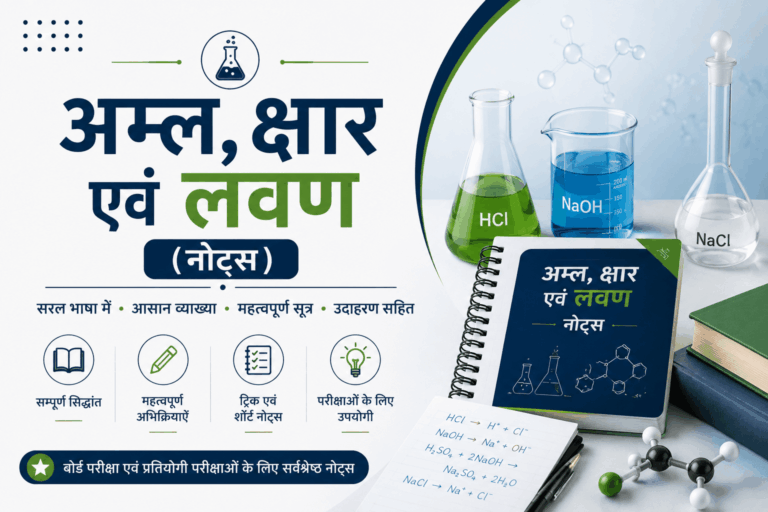acid bases and salts notes in hindi