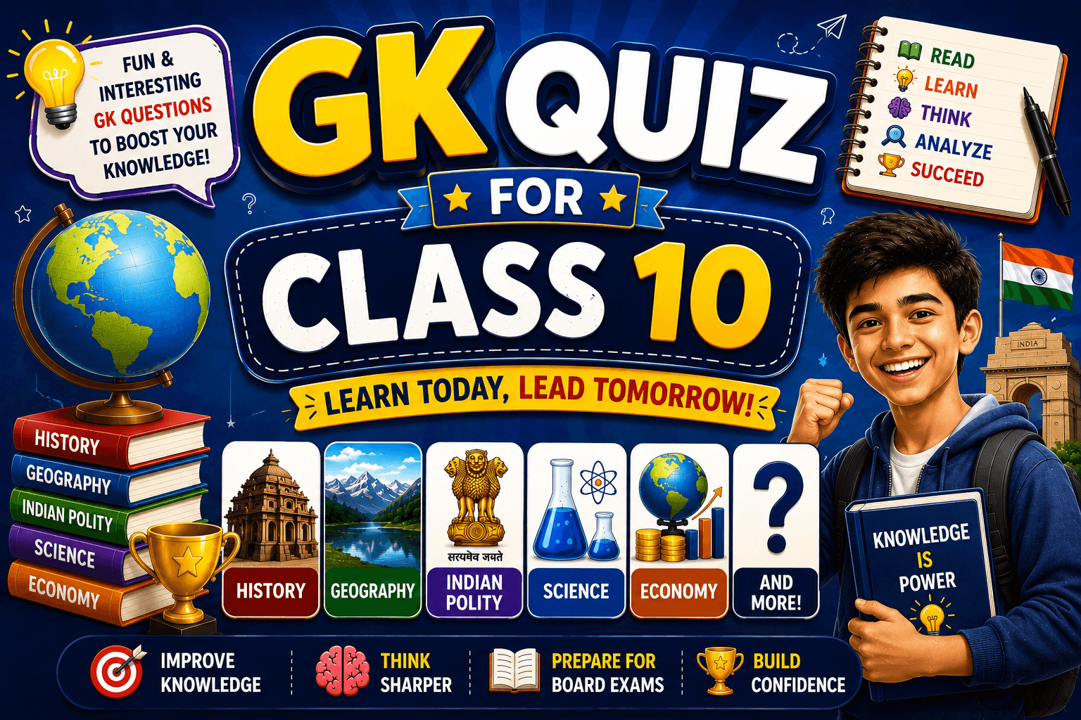 gk quiz for class 10