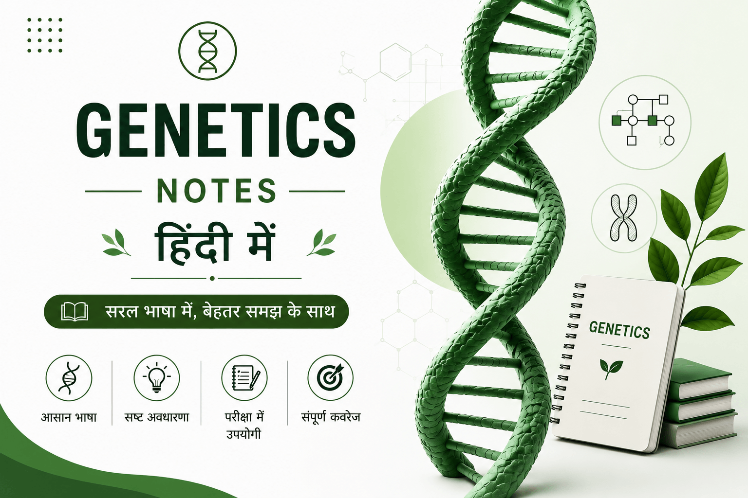 genetics notes in hindi